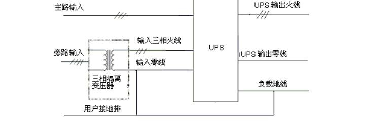 三相旁路輸入隔離變壓器的接線(xiàn)方式